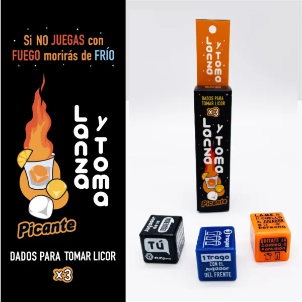 Dados lanza y toma picante - Imagen 2