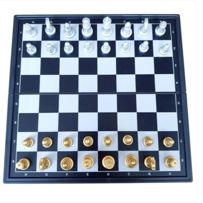 AJEDREZ CAJA NEGRA MEDIANO IMANTADO 32CMX32CM - imagen
