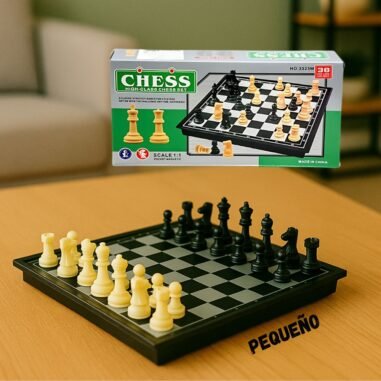 AJEDREZ CAJA VERDE PEQUEÑO - imagen