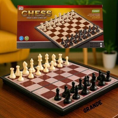 AJEDREZ IMANTADO CAJA CAFE GRANDE - imagen