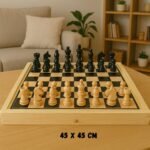 JUEGO DE MESA AJEDREZ MADERA NO. 5 45CMX45CM
