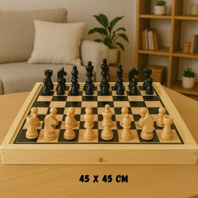 JUEGO DE MESA AJEDREZ MADERA NO. 5 45CMX45CM - imagen