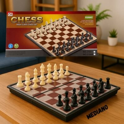 AJEDREZ IMANTADO CAJA CAFE MEDIANO - imagen