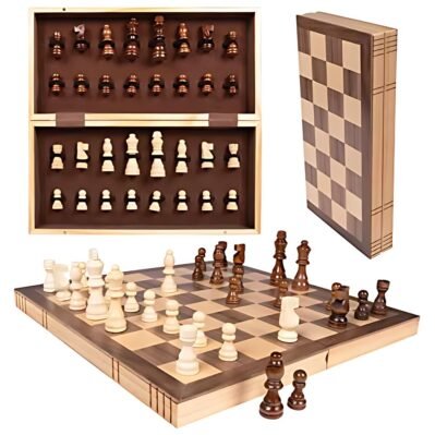 AJEDREZ MADERA 34 CM - imagen